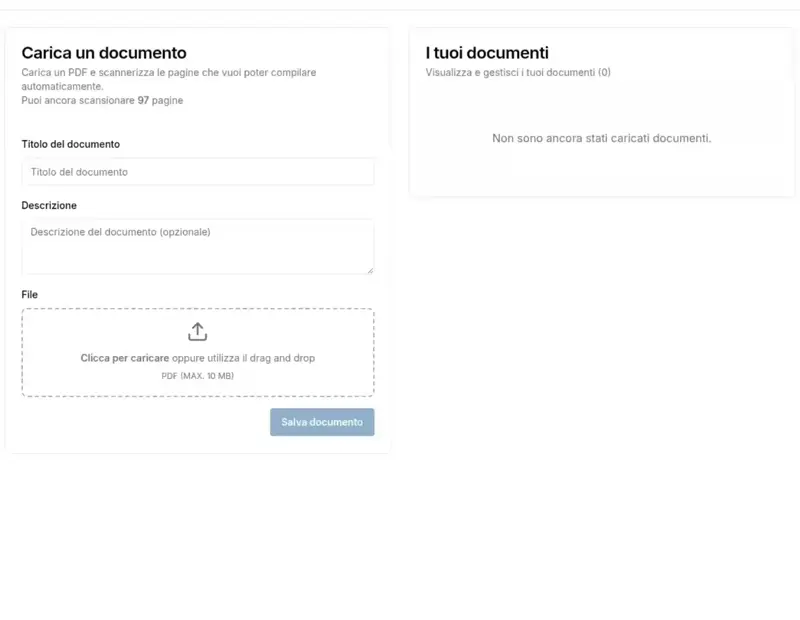 Scansione e analisi documento